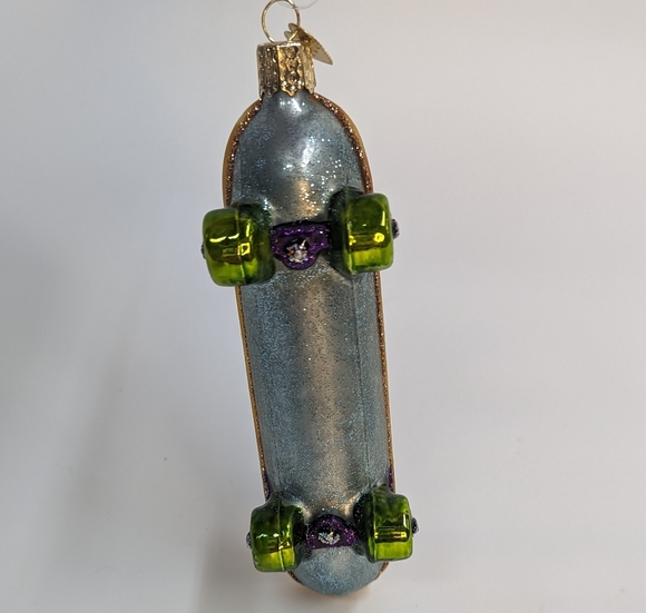 Ornament Glass Skateboard - Picture 2 of 5